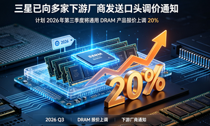 三星传出三季度 DRAM 涨价 20% 口头通知，存储涨价周期传导至 AI 算力全产业链